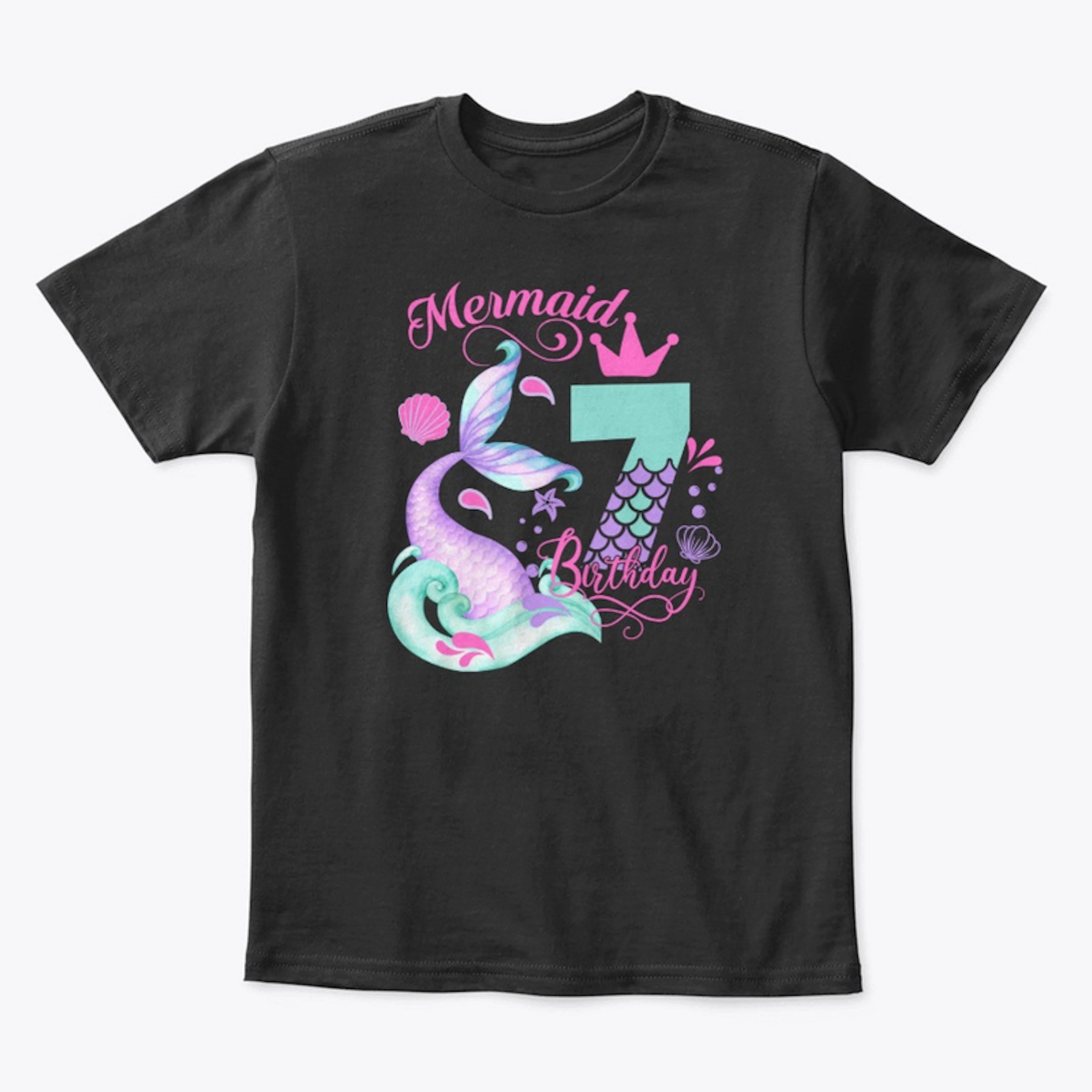 7th Birthday Mermaid Shirt