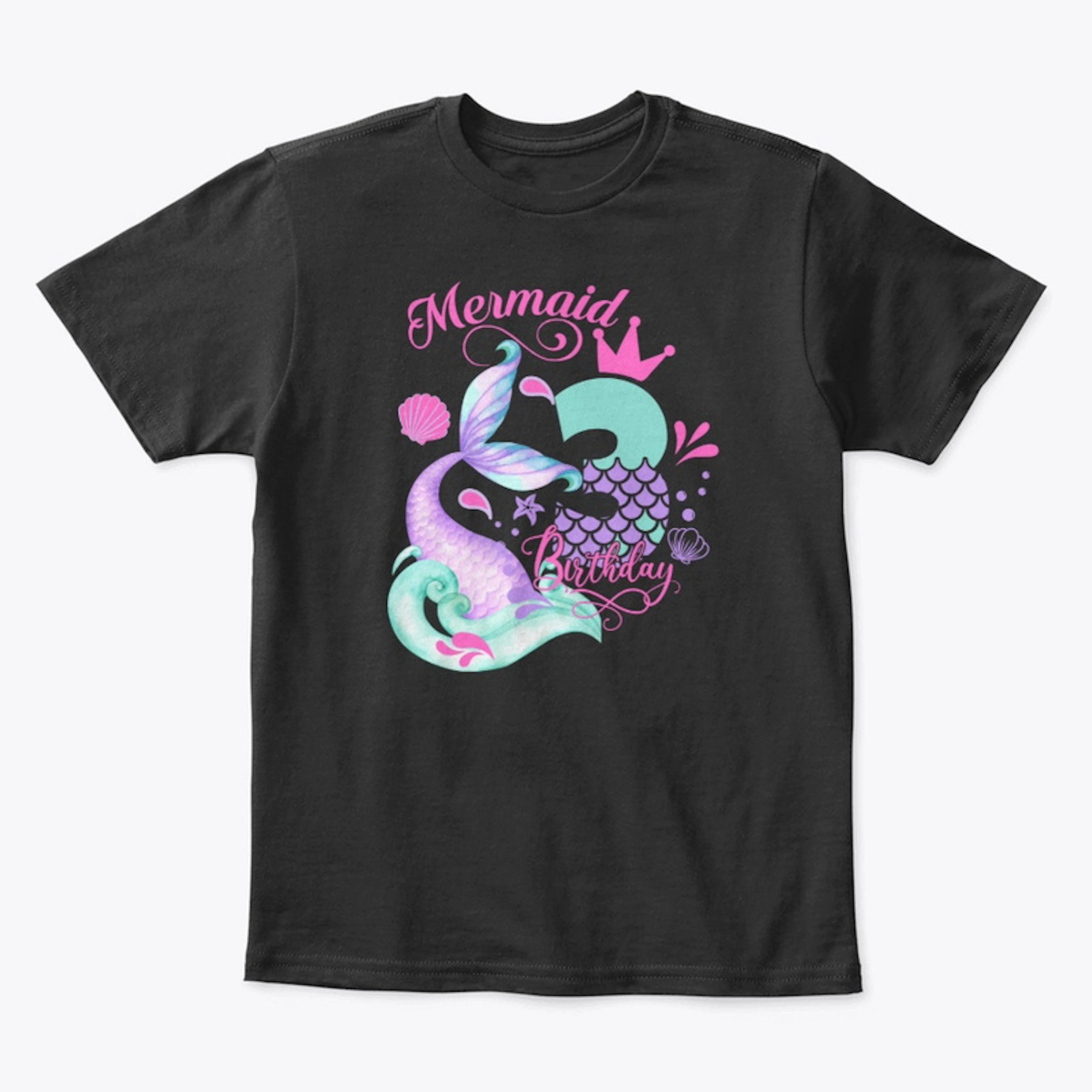 3rd Birthday Mermaid Shirt