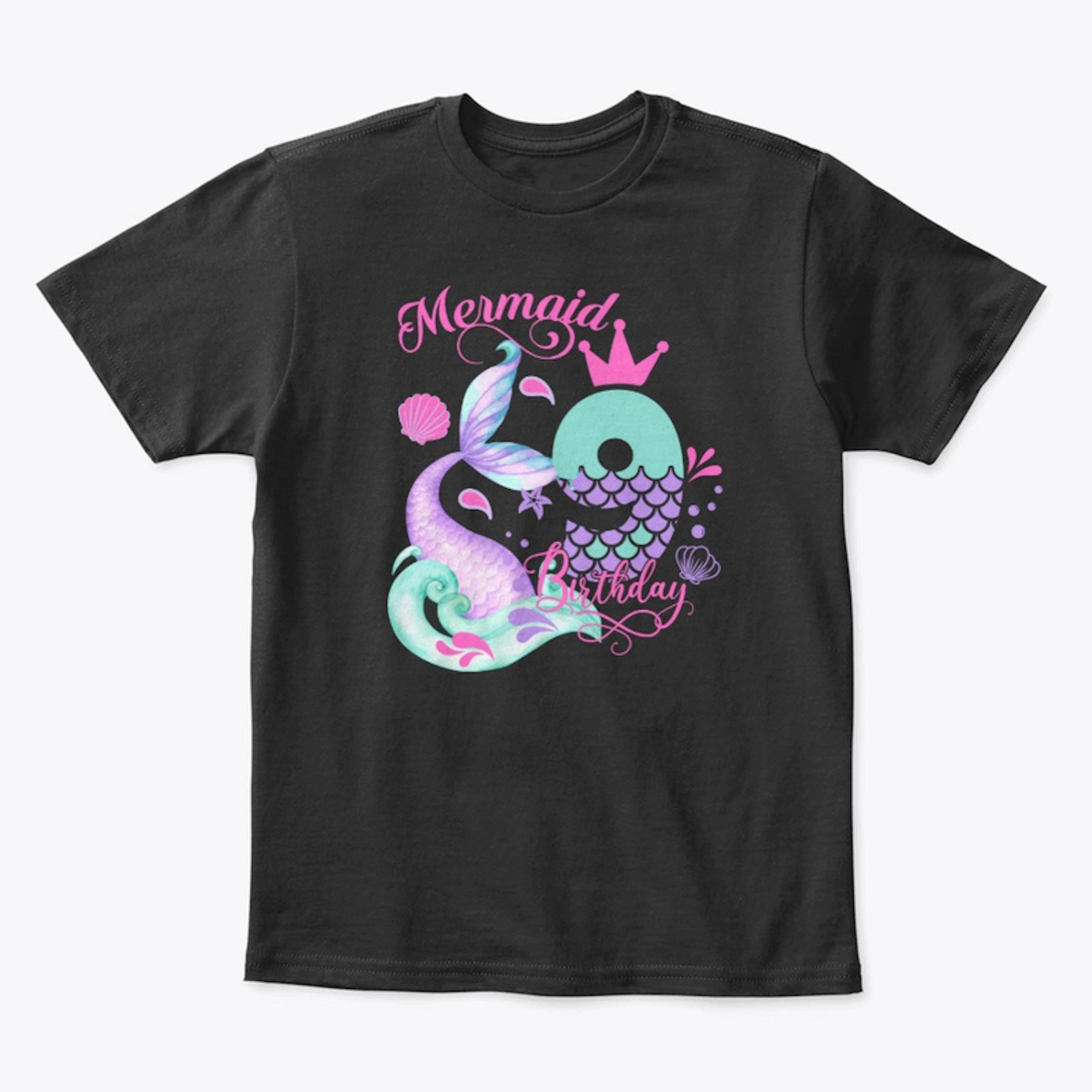 9th Birthday Mermaid Shirt
