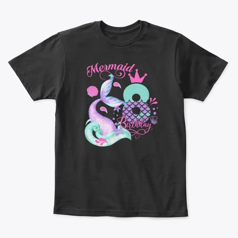 8th Birthday Mermaid Shirt