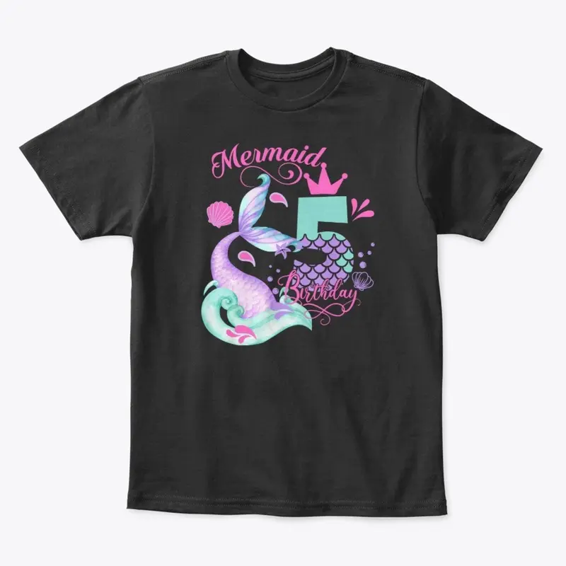 5th Birthday Mermaid Shirt